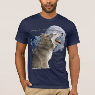 WOLF, Lune, Montagnes & T-shirt poème
