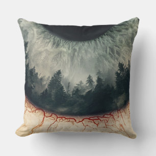 Wolf Man Throw Pillow