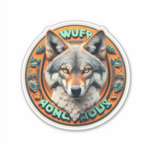 Wolf Mandala For Wolf Lover Wolf Love Stickers