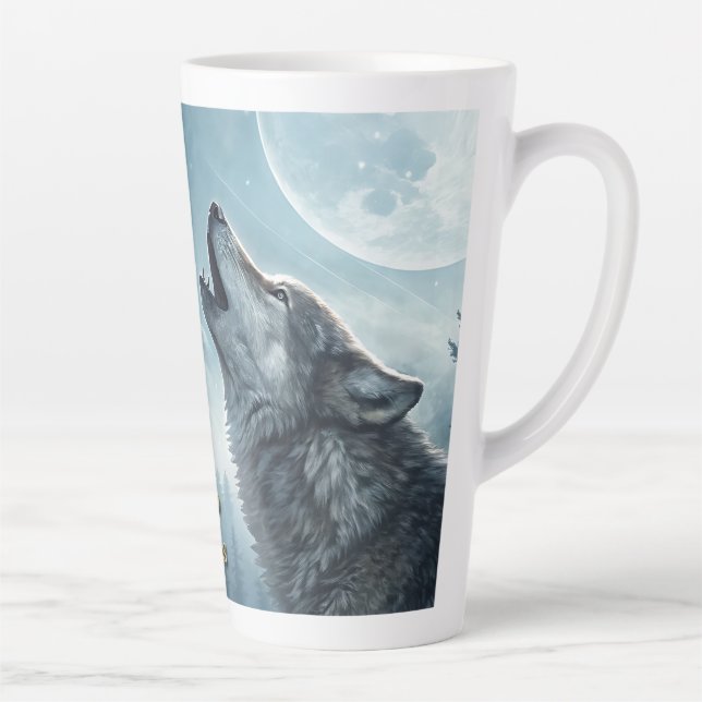 Wolf (matching journal available) latte mug (Right)