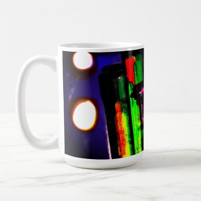 Wolf misty forest coffee mug (Left)