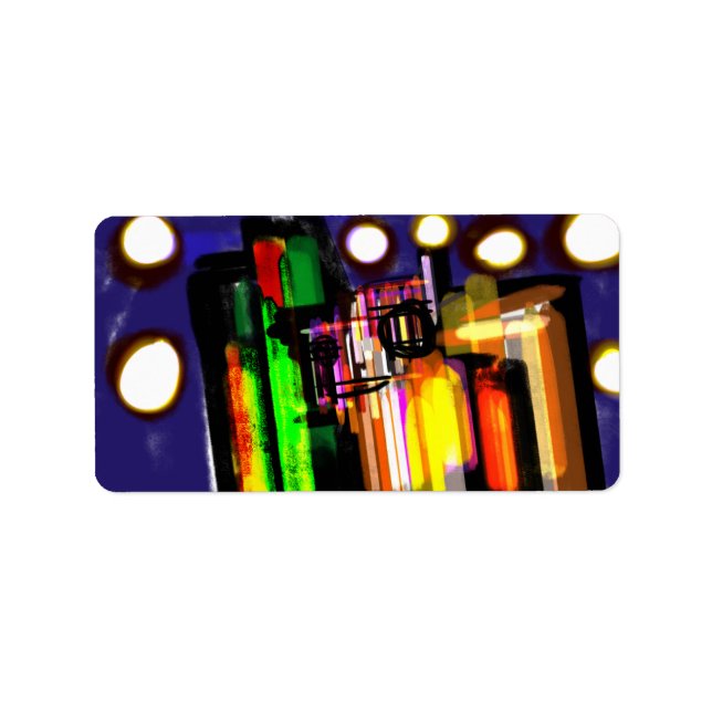 Wolf misty forest label (Front)