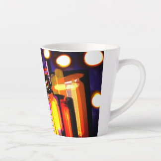 Wolf misty forest latte mug