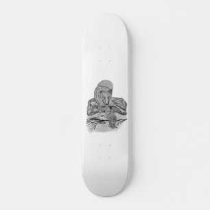 Wolf mit Rabe Skateboard