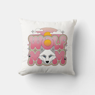 Wolf Mom – Fierce and Loving Square Pillow