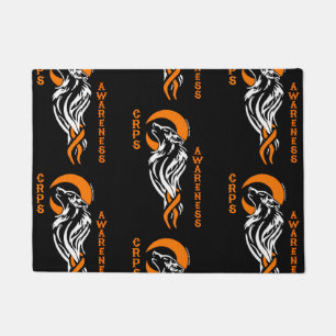 WOLF/MOON...CRPS DOORMAT