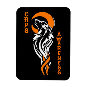 WOLF/MOON...CRPS MAGNET