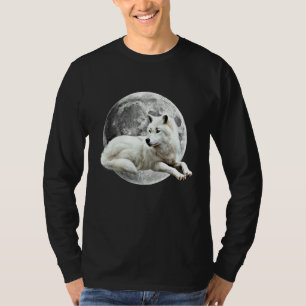 Wolf Moon Motif Pack Wild Lupus Colourful Design W T-Shirt