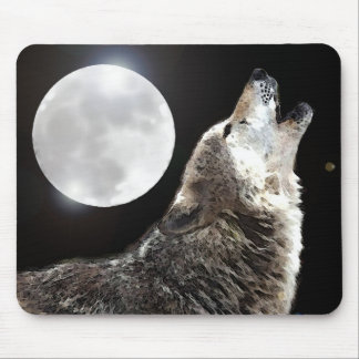 Wolf & Moon Mouse Pad