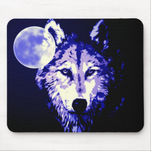 Wolf & Moon Mouse Pad