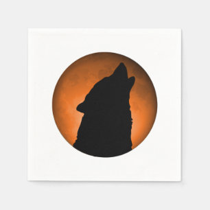 Wolf Moon Napkin