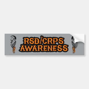 WOLF/MOON...RSD/CRPS BUMPER STICKER
