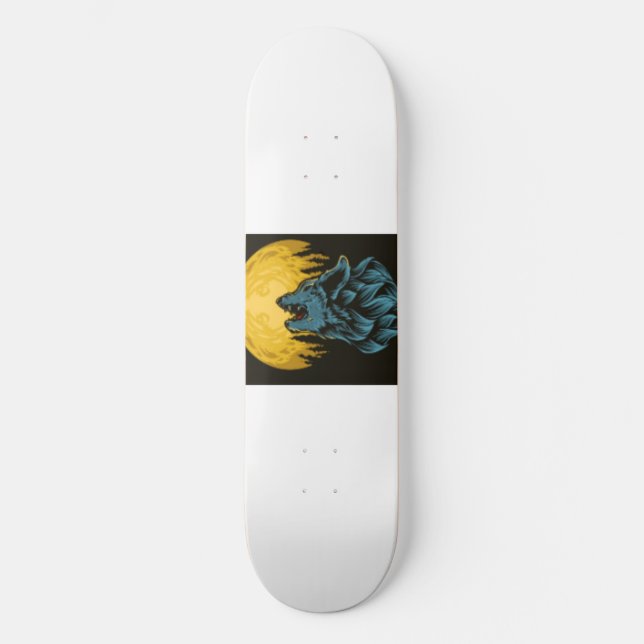 Wolf Moon Skateboard (Front)