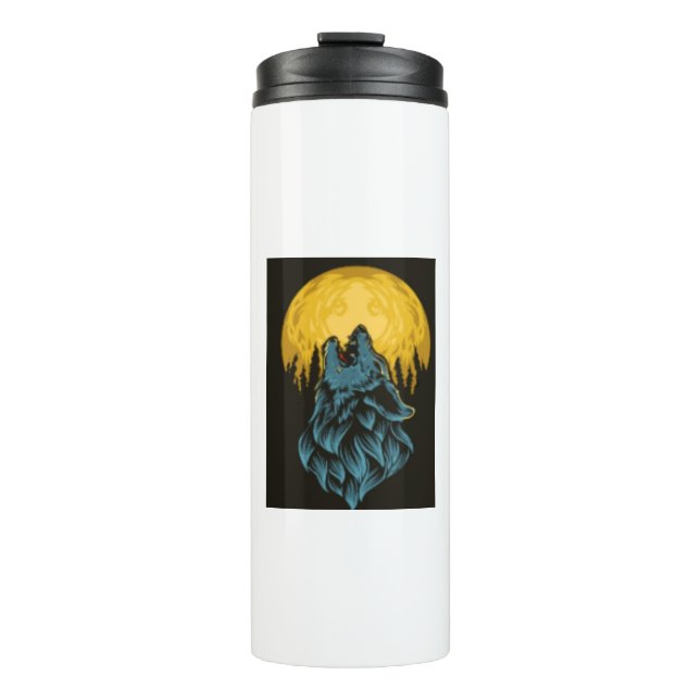 Wolf Moon Thermal Tumbler (Front)