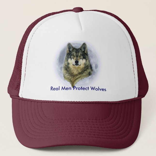 WOLF & MOON TRUCKER HAT (Front)