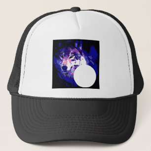 Wolf & Moon Trucker Hat