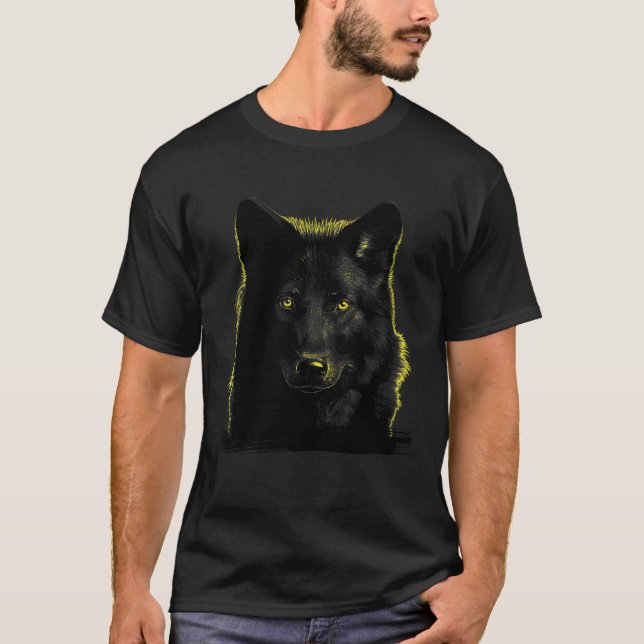 Wolf Moon Wolf in Moonlight 1 T-Shirt (Front)