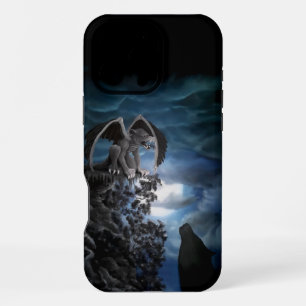 Wolf Moon - Wolf with Golem iPhone 16 Pro Max Case