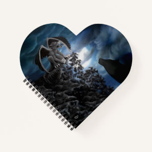 Wolf moon - Wolf with Golem Notebook