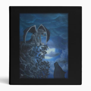 Wolf moon - Wolf with Golem Oil Painting by KSZP Binder