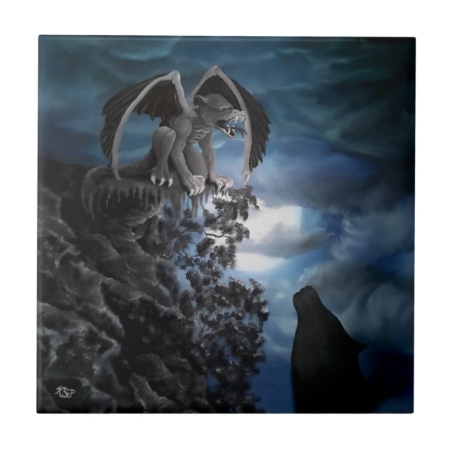 Wolf Moon - Wolf with Golem Tile (Front)