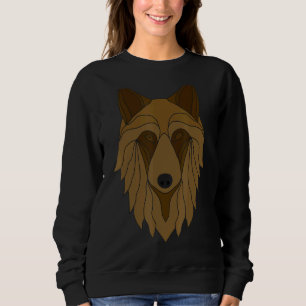 Wolf Motif Predator Face Wolfs 2 Sweatshirt