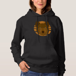 Wolf Motif Predator Face Wolfs Hoodie