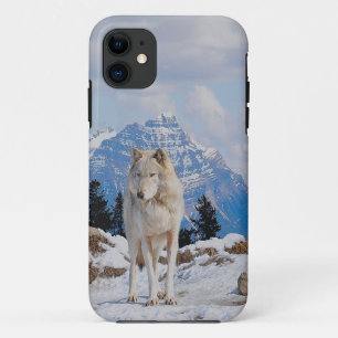 Wolf & Mountain Wildlife Art iPhone 5 Coque