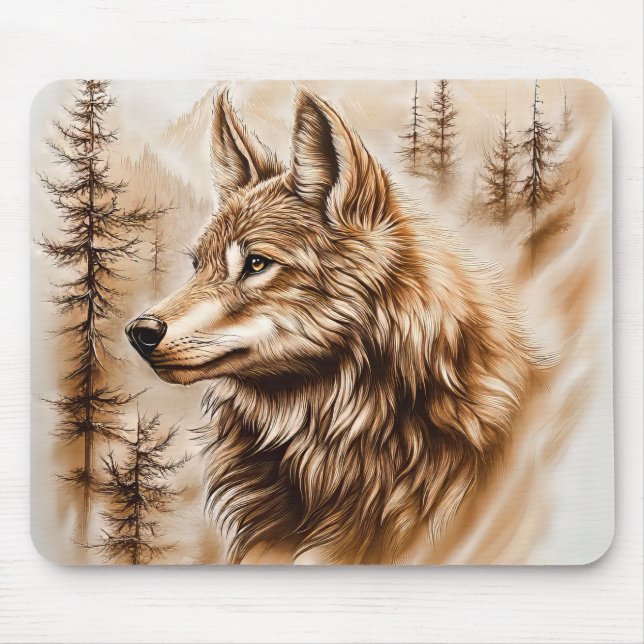Wolf Mouse Pad (Front)