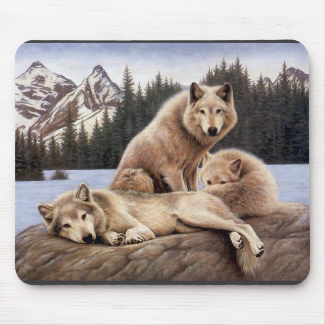 wolf mouse pad (Front)