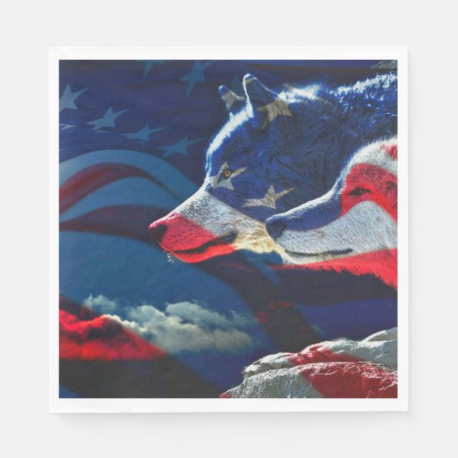 Wolf Napkin (Front)