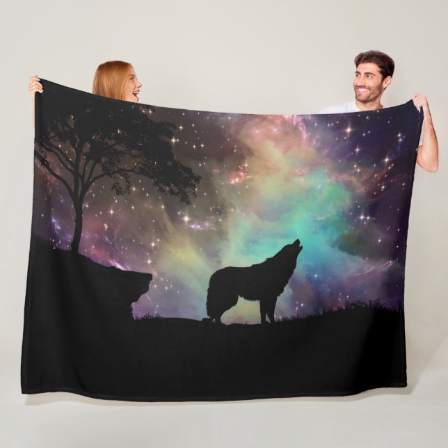 WOLF NEBULA FLEECE BLANKET (In Situ)