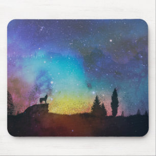 Wolf Night Mouse Pad