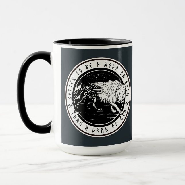 Wolf Of Odin Mug (Left)