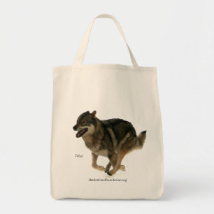 Wolf Organic Grocery Tote Bag