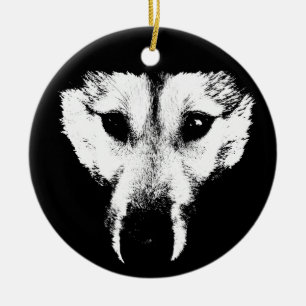 Wolf Ornament Wolf Dog Keepsake Dog Gifts