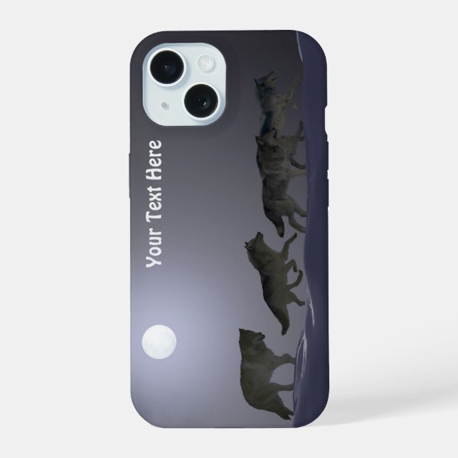 Wolf Pack - Brilliant Night iPhone 15 Case (Back)