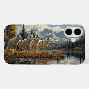 Wolf Pack by the Lake iPhone 16 Plus Case