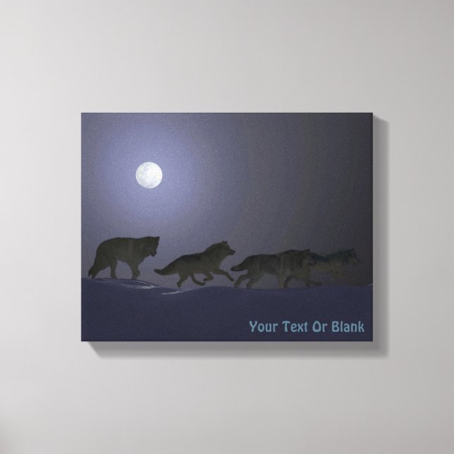 Wolf Pack Canvas Print (Front)