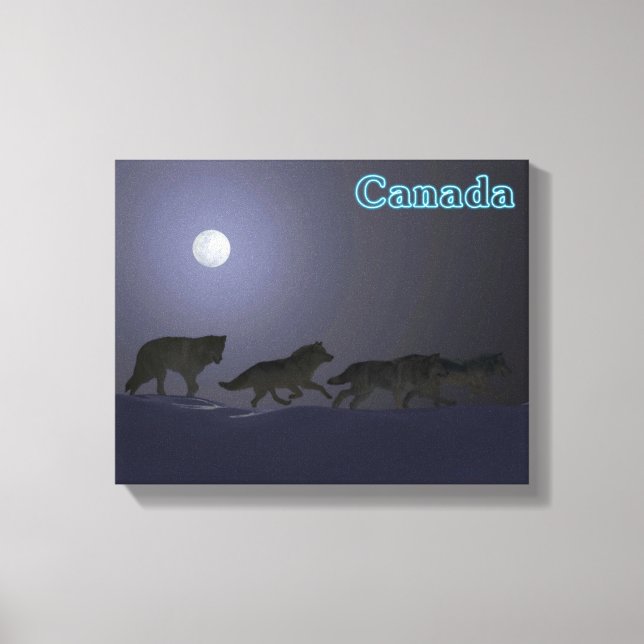 Wolf Pack Canvas Print (Front)