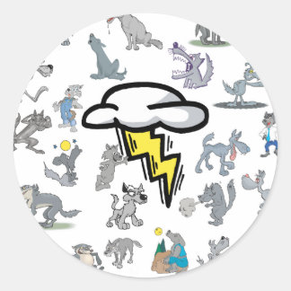 Wolf Pack Classic Round Sticker