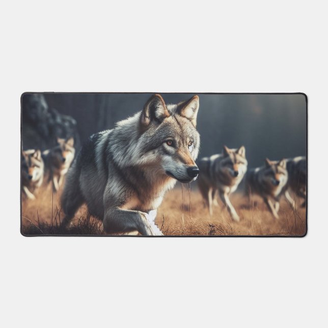 "Wolf Pack" Desk Mat (Front)