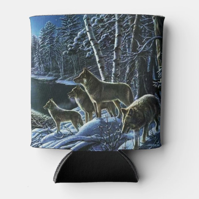 Wolf Pack Family Can Coolers (Front)