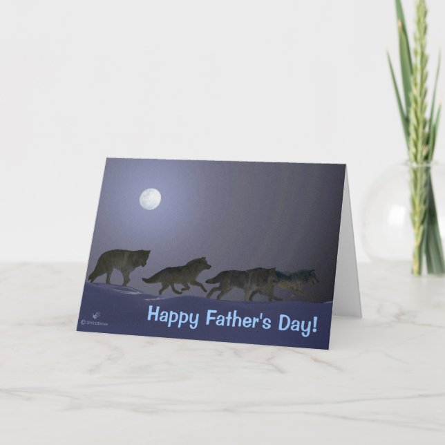 Wolf Pack - Father's Day Card (Front)