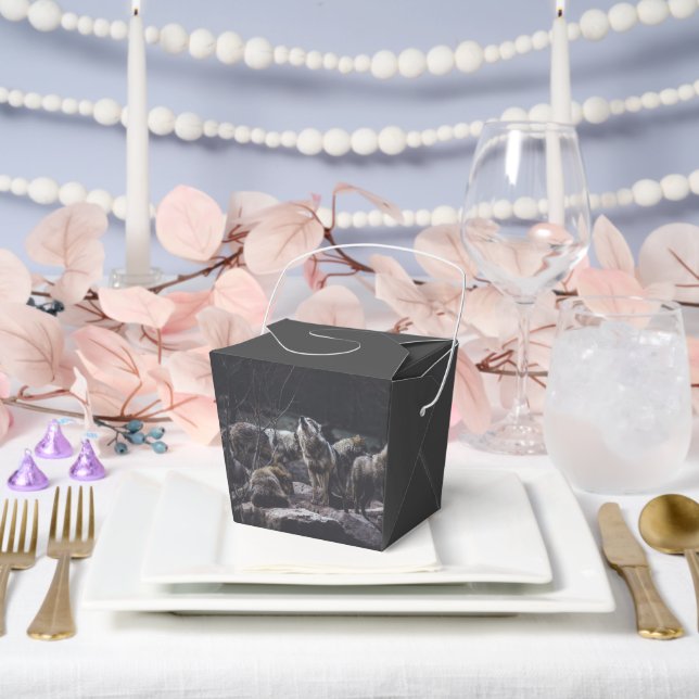Wolf Pack Favor Box (Wedding)
