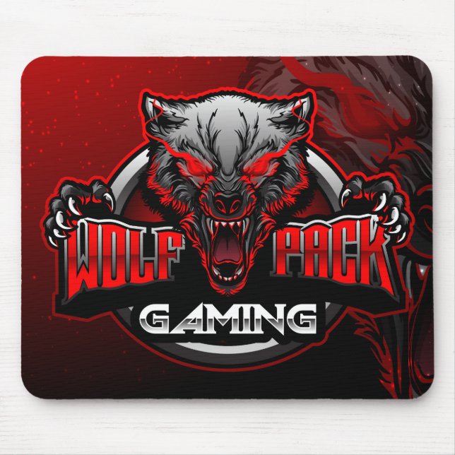 Wolf Pack Gaming mouse pad (Front)