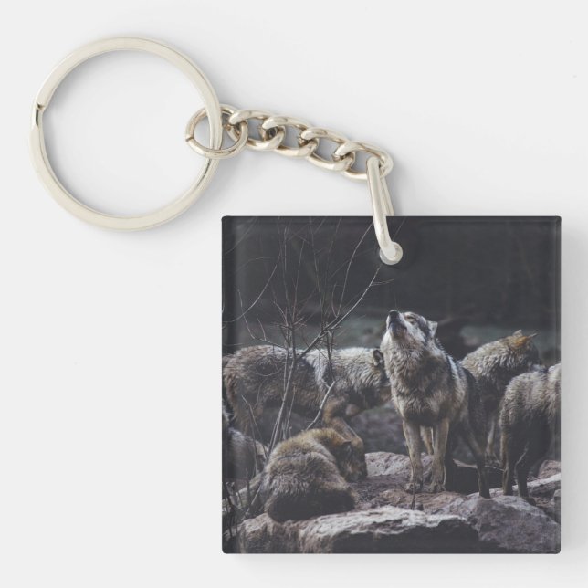 Wolf Pack Keychain (Front)