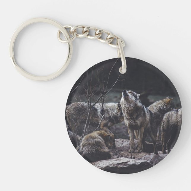 Wolf Pack Keychain (Front)