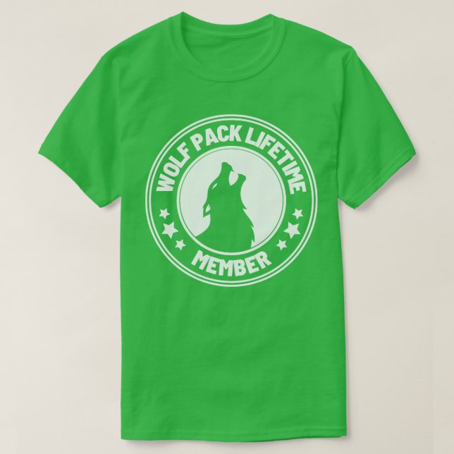 Wolf Pack Lifetime Membership 45 T-Shirt (Design Front)