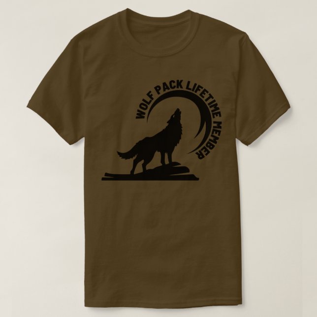 Wolf Pack Lifetime Membership 7 T-Shirt (Design Front)